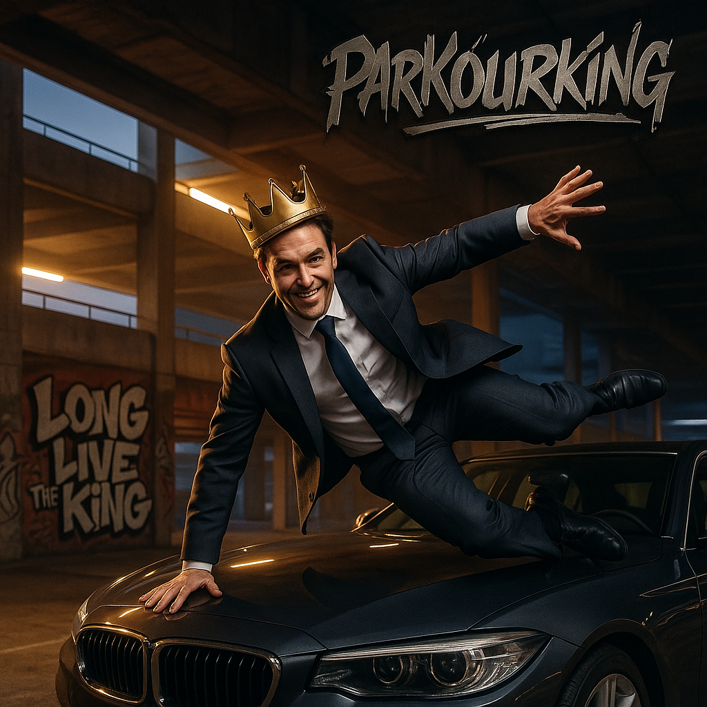 Parkourking Parking Puns
