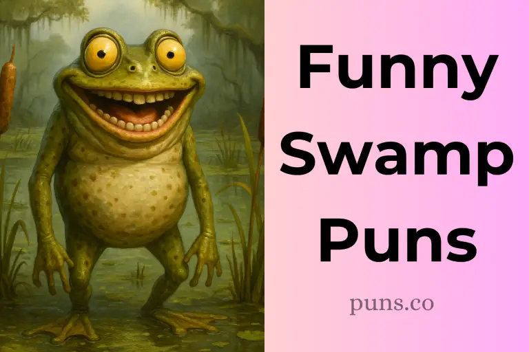 108 Swamp Puns for Nature Nerds Who Love Mucky Humor !
