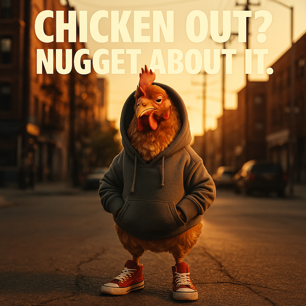 Chicken Out Nugget About It. Nugget Puns