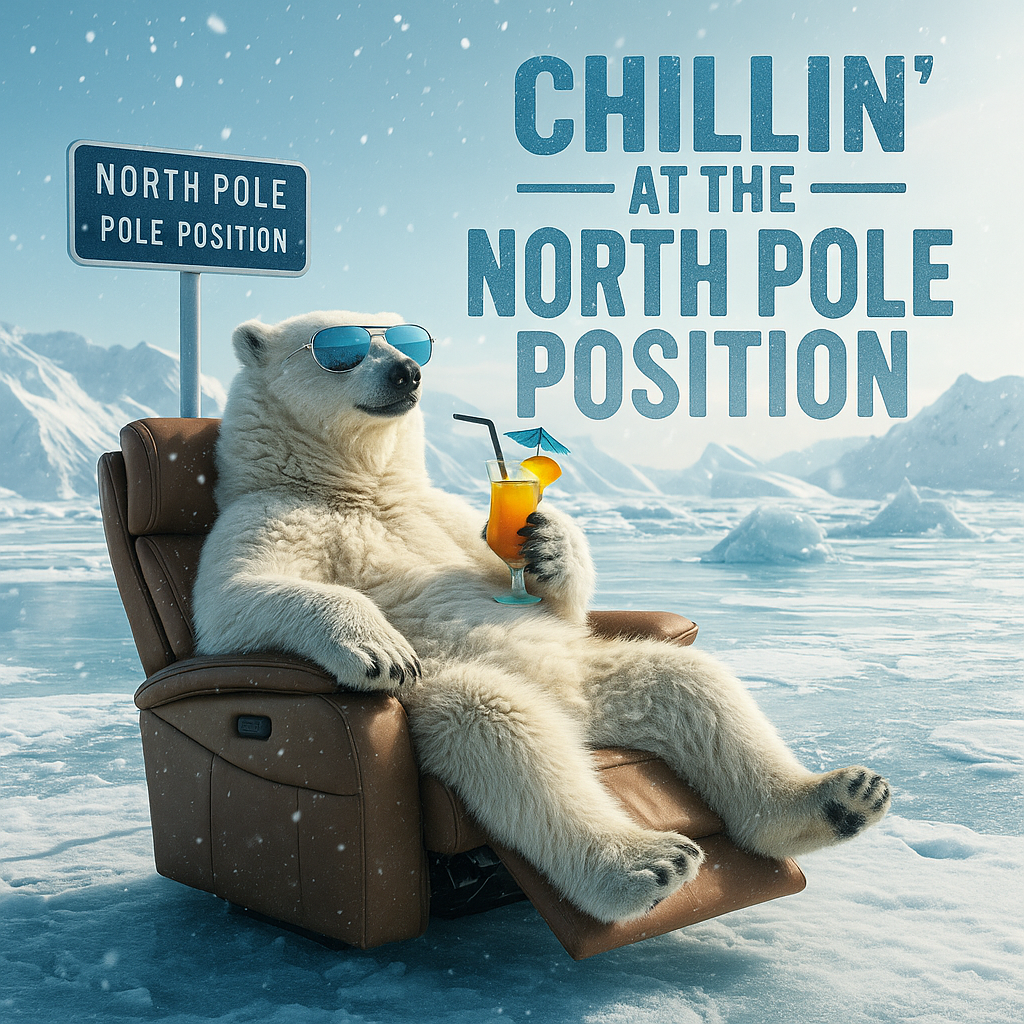 Chillin at the North Pole Position Pole Puns