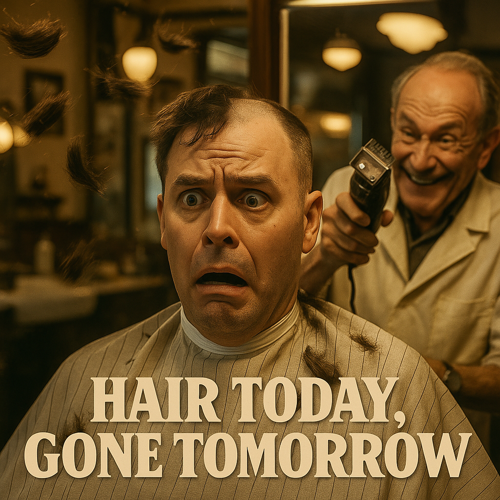 Hair Today Gone Tomorrow Haircut Puns