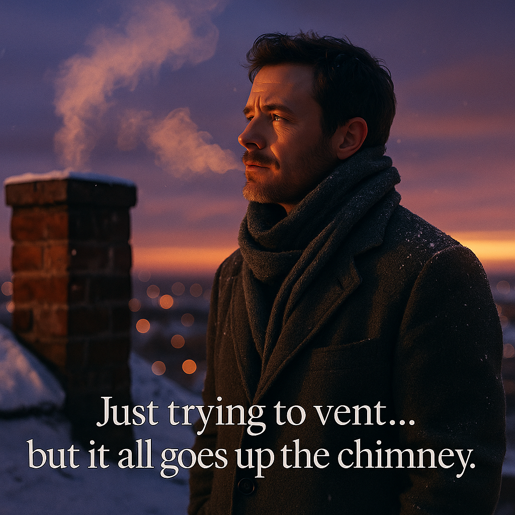 Just trying to vent… but it all goes up the chimney. Chimney Puns