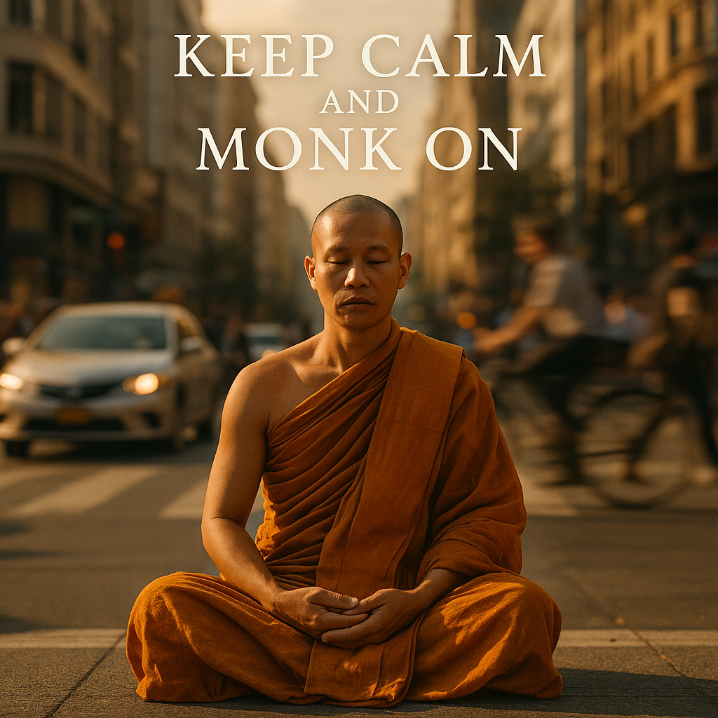Keep Calm and Monk On Monk Puns