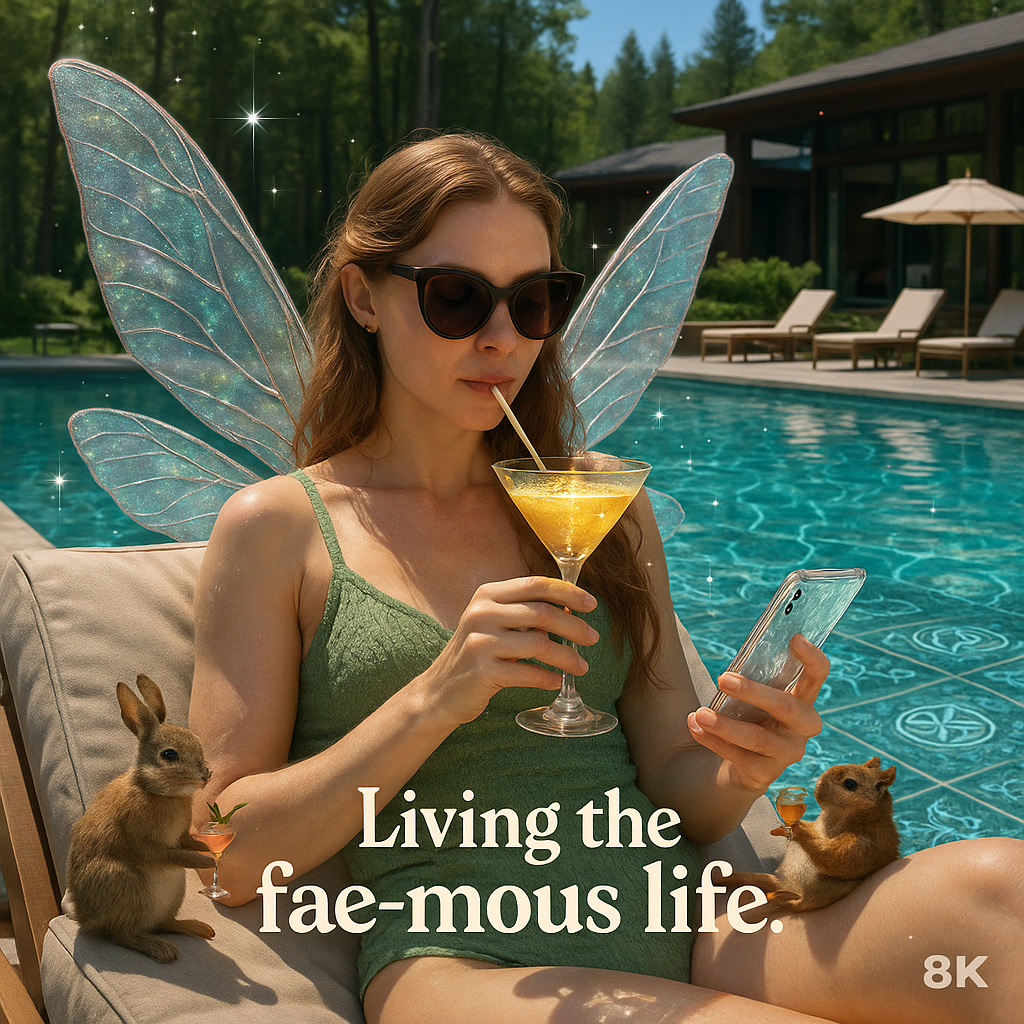 Living the fae mous life. Fantasy Puns