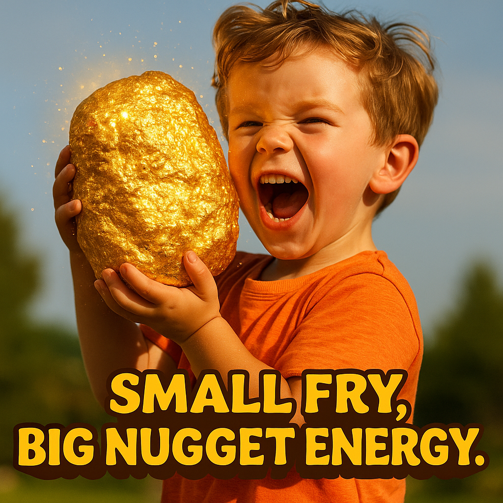 Small Fry Big Nugget Energy. Nugget Puns
