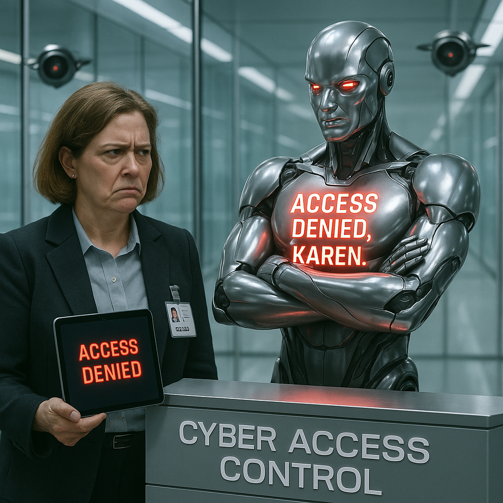 Access Denied Karen. Cybersecurity Puns