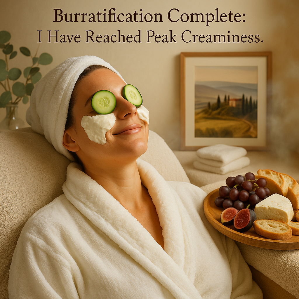 Burratafication Complete I Have Reached Peak Creaminess. Burrata Puns