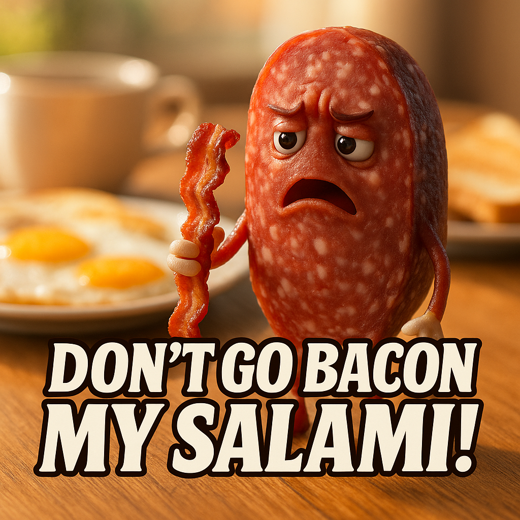 Dont go bacon my salami Salami Puns