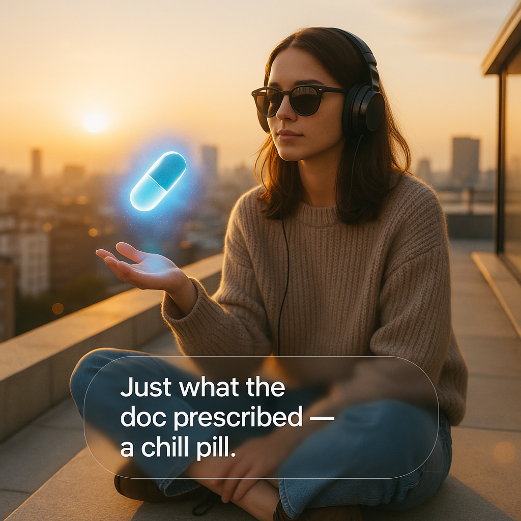Just what the doc prescribed — a chill pill Pill Puns