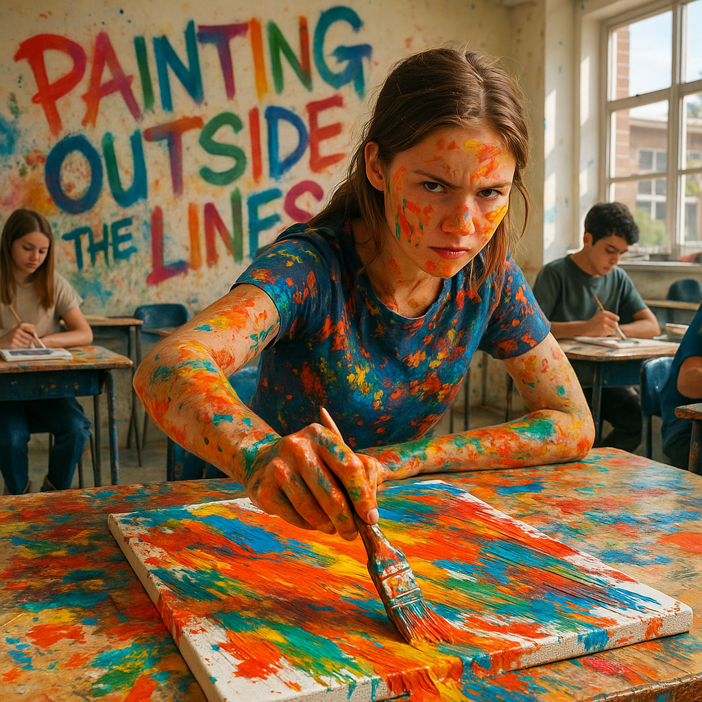 Painting Outside the Lines Painting Puns