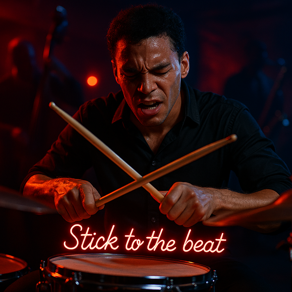 Stick to the beat. Stick Puns