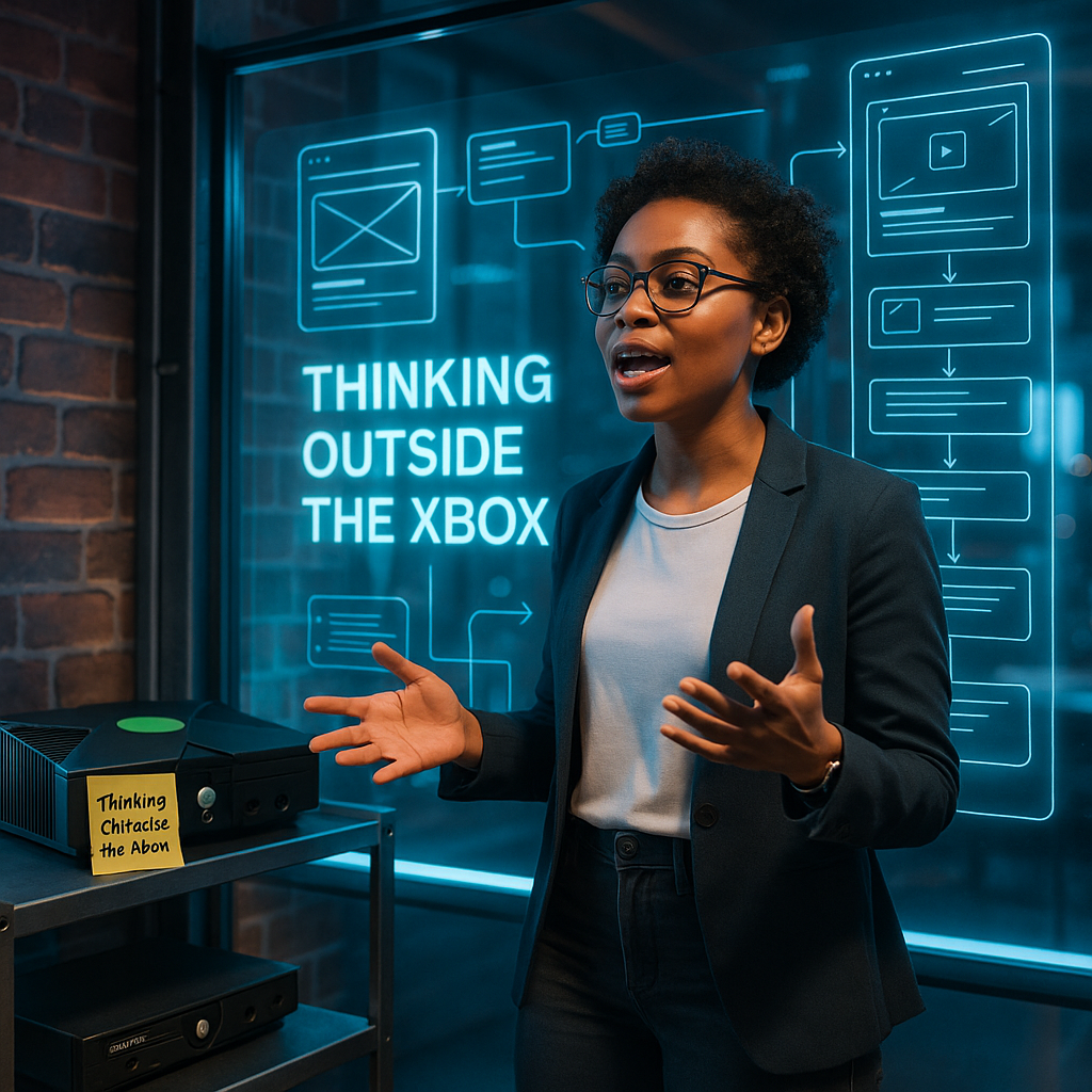 Thinking Outside the Xbox. Microsoft Puns
