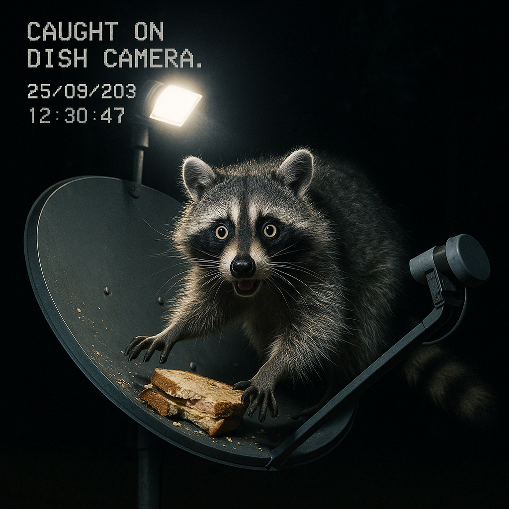 Caught on dish camera Dish Puns