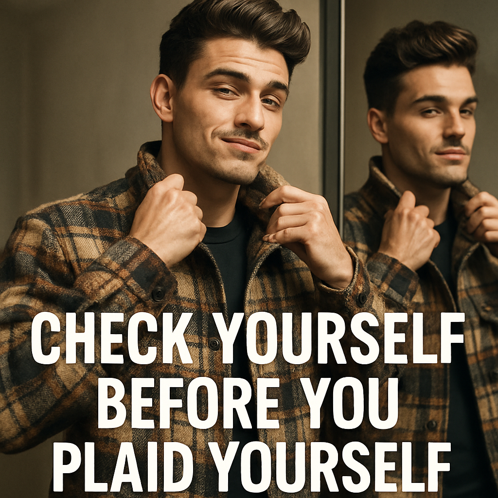 Check yourself before you plaid yourself Plaid Puns
