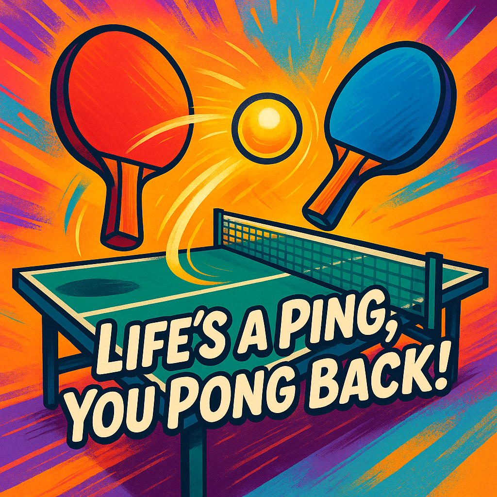 Lifes a Ping You Pong Back Ping pong Puns