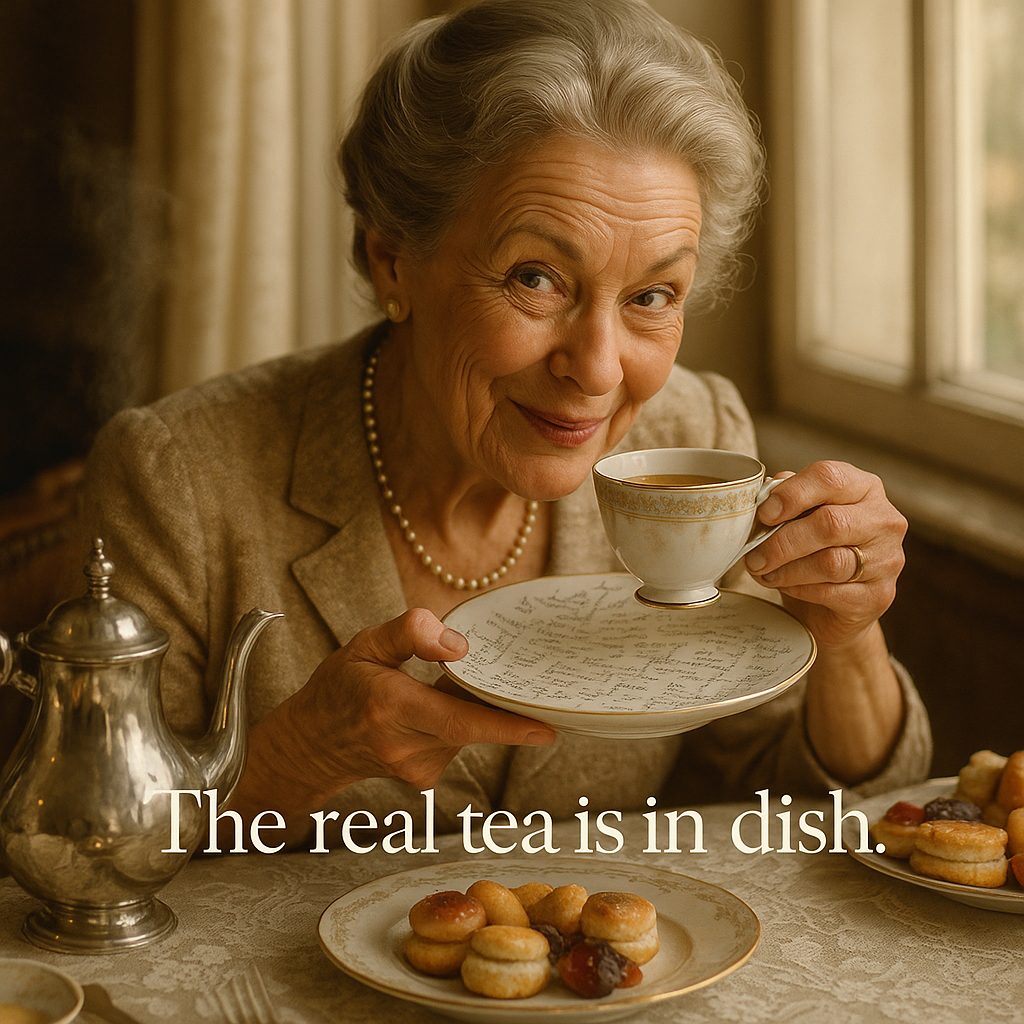 The real tea is in the dish Dish Puns