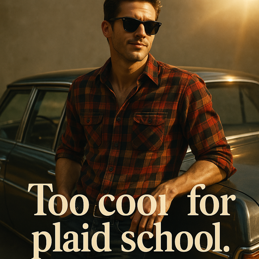 Too cool for plaid school. Plaid Puns