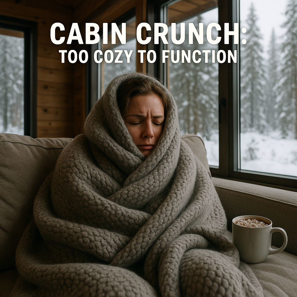 Cabin Crunch Too Cozy to Function Cabin Puns