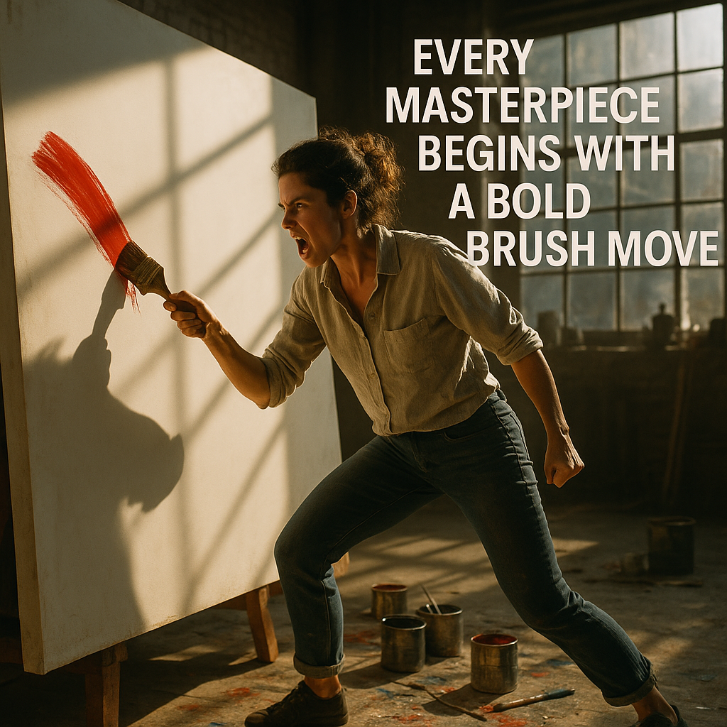 Every Masterpiece Begins with a Bold Brush Move Brush Puns