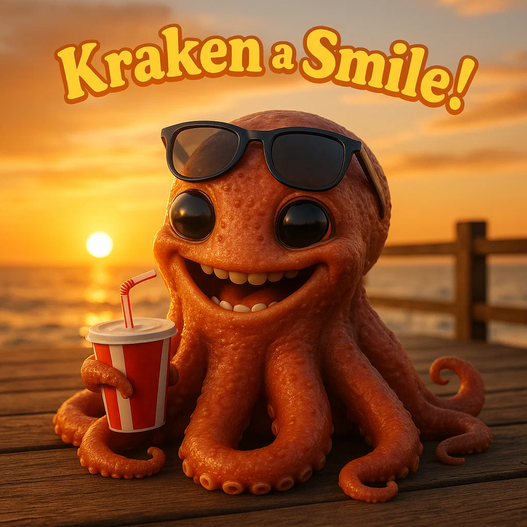 Kraken a smile Kraken Puns