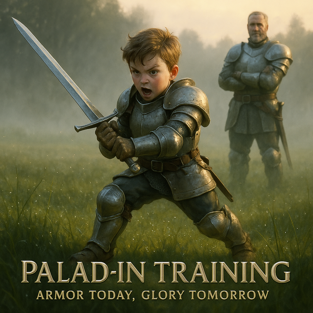 Palad in Training Armor Today Glory Tomorrow Paladin Puns
