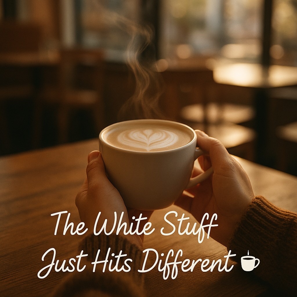 The White Stuff Just Hits Different white Puns