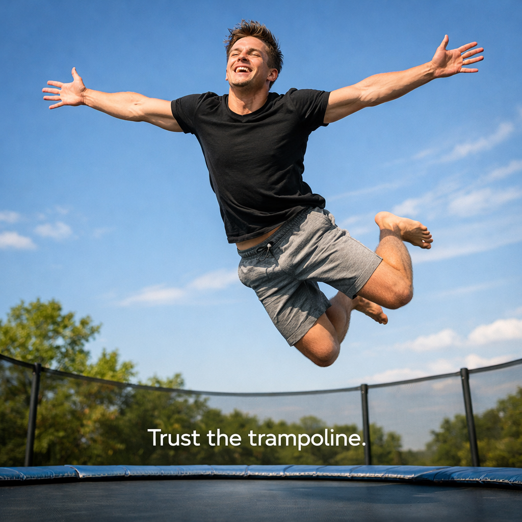 Trust the trampoline Trampoline Puns